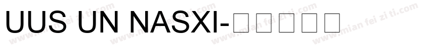 UUS UN NASXI字体转换